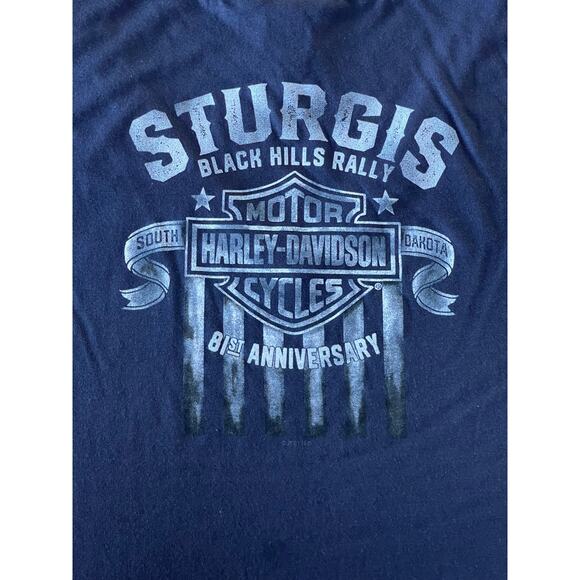 Womens Harley Davidson Black Sturgis Black Hills Rally Short Sleeve Shirt‎ Large - Picture 8 of 11